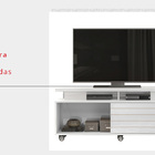 Rack Ageo Espelho Tv Até 60" Rustico Com Malbec