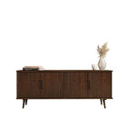 Rack Alto Tv 65 Sala 4 Portas 150 Cm Moderno Cor Imbuia Tivoli