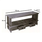 Rack Aparador Lorena 1 5m Com 2 Gavetas Madeira Maciça Natural