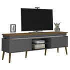 Rack Aparador Lumina - Tv 75 - Grafite / Carvalho