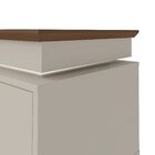 Rack Aparador Lumina - Tv 75 - Off White / Pinho