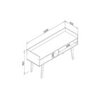 Rack Aparador Para Tvs Até 40 Polegadas 2 Nichos Rt 3113  Rús