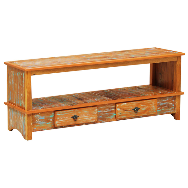 Rack Aparador Santana 1,5m Em Madeira Maciça Com Pátina