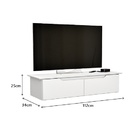 Rack Aparador Suspenso Branco - Ej Móveis