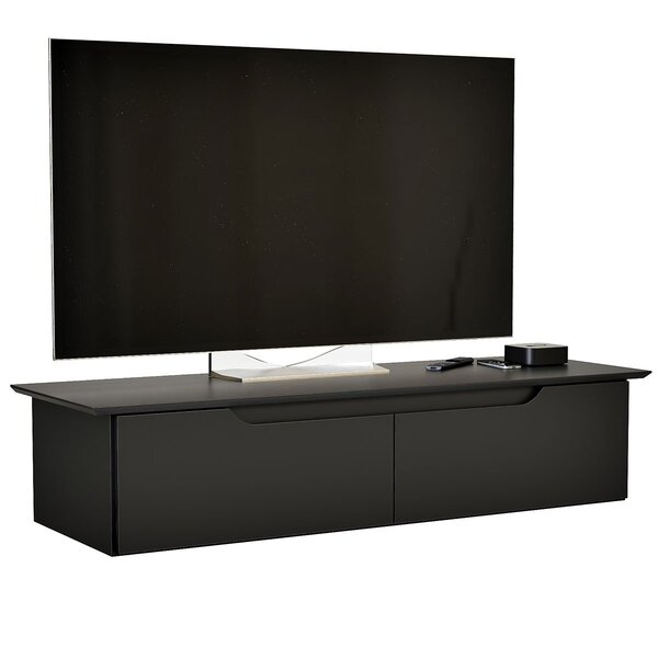 Rack Aparador Suspenso Flex Com 2 Portas Flop Preto