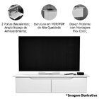 Rack Aparador Suspenso Flex Com 2 Portas Flop Preto