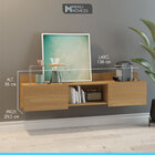 Rack Aparador Suspenso Para Cantinho Do Café 136 Cm Gavetas N