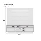 Rack Araçatuba Com Painel Aurora Para Tv Até 60 Polegadas Com