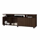 Rack Atraente Para Tv Até 75 Polegadas Jcm Movelaria Café