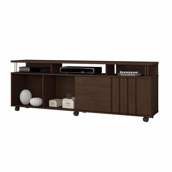 Rack Atraente Para Tv Até 75 Polegadas Jcm Movelaria Café