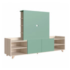 Rack Aurora Com Painel De Tv E Estante Be Mobiliário