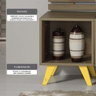 Rack Auxiliar 1 Nicho Elegance - 100% Mdf - Amadeirado E Laca