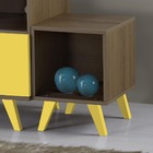 Rack Auxiliar 1 Nicho Elegance - 100% Mdf - Amadeirado E Laca