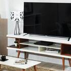 Rack Axel Branco E Natural 180 Cm