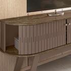 Rack Bancada 136 Cm Tv 55 Pol 5091 Mdt