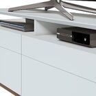 Rack Bancada 2 Gavetas Com Nicho 146cm Amy Branco Acetinado G