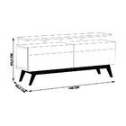 Rack Bancada 2 Gavetas Com Nicho 146cm Amy Off White/nature G