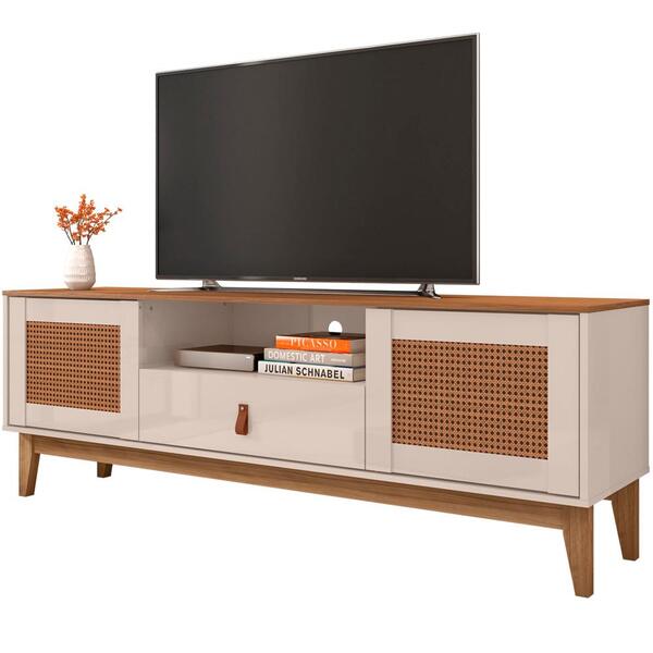 Rack Bancada 2 Portas 1 Gaveta 160 CM 011076 Off White Cedro