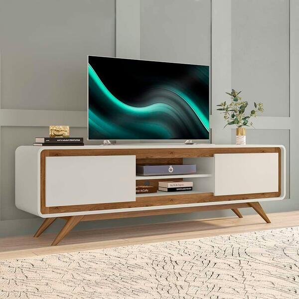 Rack Bancada 2 Portas Para Tv Até 70 Polegadas Channel Nature