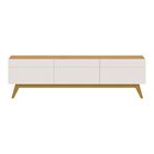 Rack Bancada 3 Gavetas 180cm Amy Off White/nature G29 - Gran