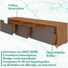 Rack Bancada 3 Gavetas 220 Cm Tv 65 Pol 011035 Dcasa