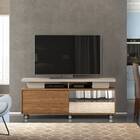 Rack Bancada Abu Dabi Com Espelho 150cm Tv 60 2 Portas Carval