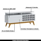 Rack Bancada Adega Com Nicho 146cm Amy Branco Acetinado G29 -