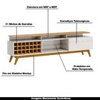 Rack Bancada Adega Com Nicho 180cm Amy Off White/nature G29 -