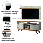 Rack Bancada Amsterdã Com Painel Para Tv Até 55 Polegadas 1,3