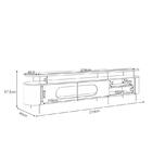 Rack Bancada Ária Com Mesa De Centro Cadenza Champanhe Off Wh