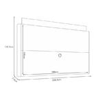 Rack Bancada Ária Com Painel Suspenso Nobre Castanho Off Whit