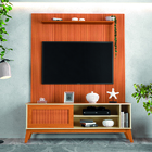 Rack Bancada Aruba Com Painel Para Tv Até 55 Polegadas 1,35m