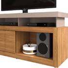 Rack Bancada Audi Com Rodízios Tv 55 1 Porta Amarula Carvalho