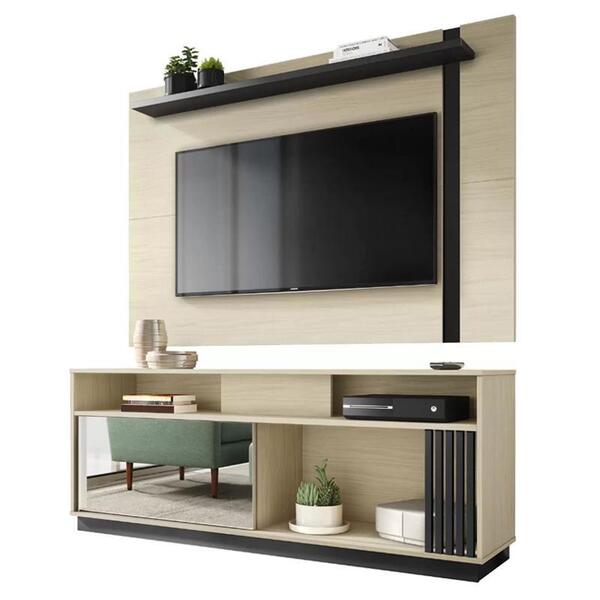 Rack Bancada Caiobá Com Painel Leme - Pr Móveis