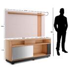 Rack Bancada Caiobá Preto/freijó - Colibri