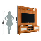 Rack Bancada Cairo Com Painel Para Tv Até 75 Polegadas 1,80m