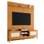 Rack Bancada Cairo Com Painel Para Tv Até 75 Polegadas 1,80m