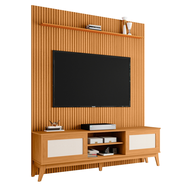 Rack Bancada Cairo Com Painel Para Tv Até 75 Polegadas 1,80m