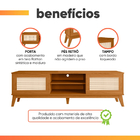 Rack Bancada Cairo Com Painel Para Tv Até 75 Polegadas 1,80m