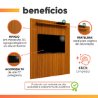 Rack Bancada Cairo Com Painel Para Tv Até 75 Polegadas 1,80m