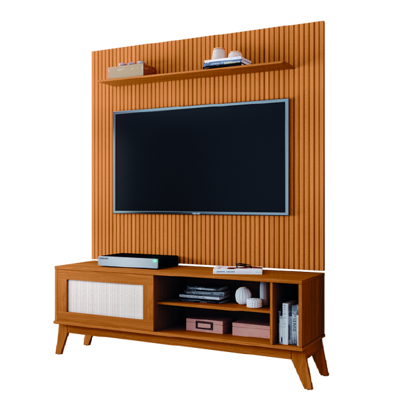 Rack Bancada Caribe Com Painel Para Tv Até 55 Polegadas 1,34m