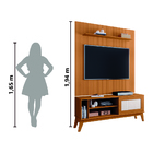 Rack Bancada Caribe Com Painel Para Tv Até 55 Polegadas 1,34m