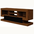 Rack Bancada Cayenne Com 02 Gavetas Imbuia Com Preto - Artely