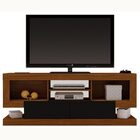 Rack Bancada Cayenne Com 02 Gavetas Imbuia Com Preto - Artely