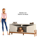 Rack Bancada Charlotte 1.65 Para Tv Até 70” - Mobler