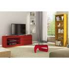 Rack Bancada Com 02 Gavetas Olympic Vermelho - Artely