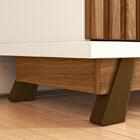 Rack Bancada Com Painel Arcade Ripado 2.1 Para Tv Até 75” - P