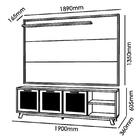 Rack Bancada Com Painel Arcade Usinado 1.9 Para Tv Até 75” -