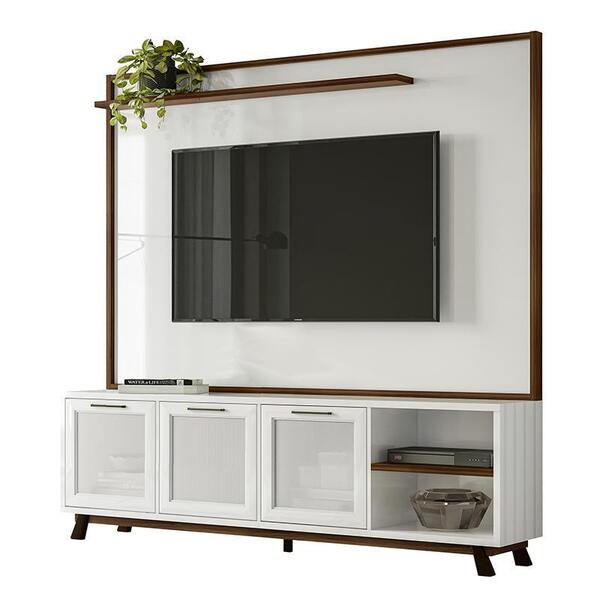 Rack Bancada Com Painel Arcade Usinado 1.9 Para Tv Até 75” -