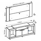 Rack Bancada Com Painel Extensível Para Tv Até 55 Pol. Movie